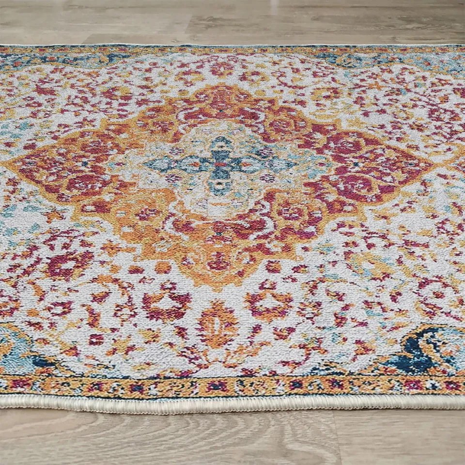 Covor Living WOOPAMUK176, 120 x 180 cm, Bumbac / Poliester, Multicolor
