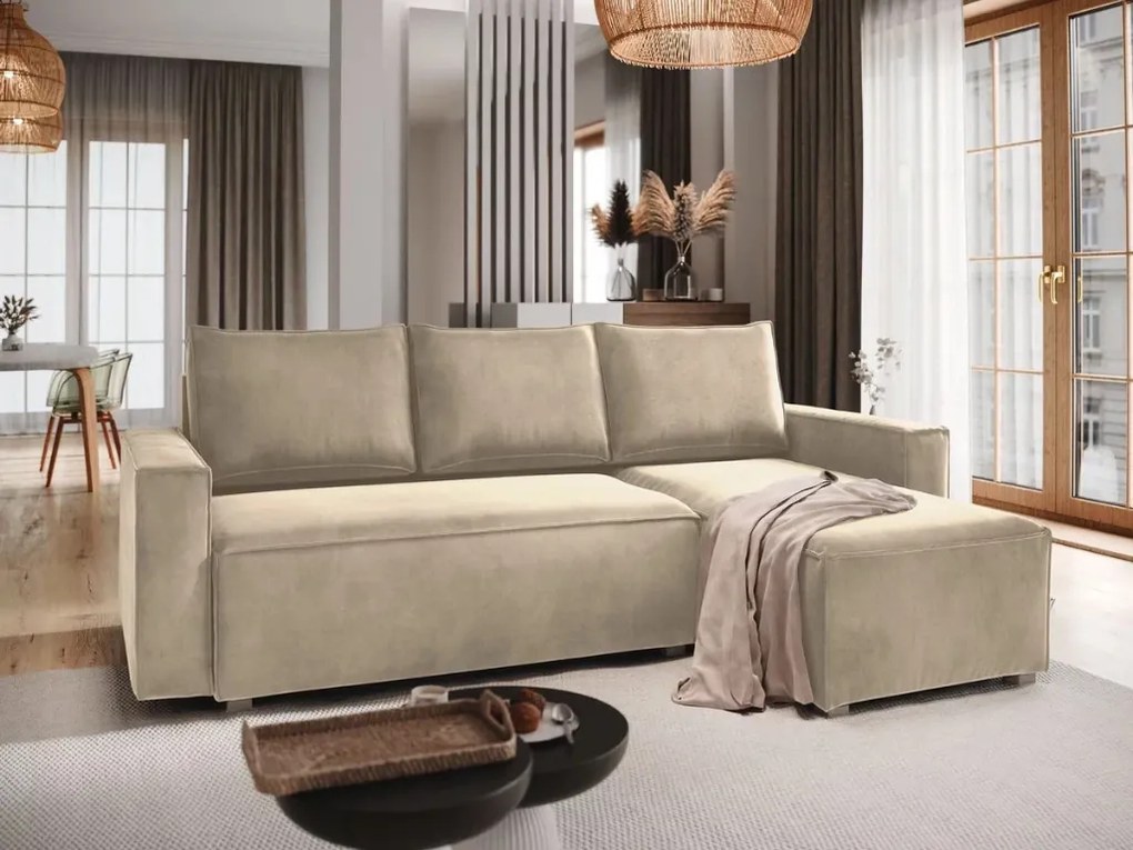 OFERTA Coltar extensibil bej CAVELO, reversibil II. calitate
