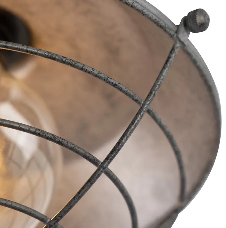 Plafoniera industriala argintiu antic 25.5 cm - Course