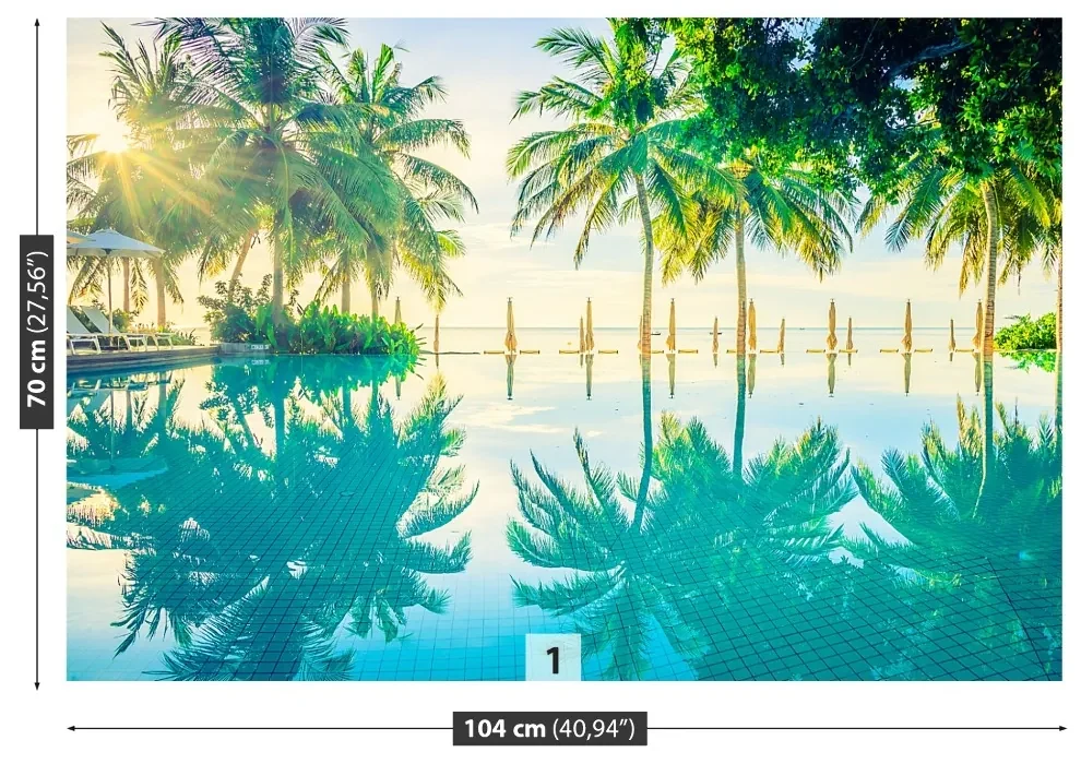 Fototapet Palms Pool