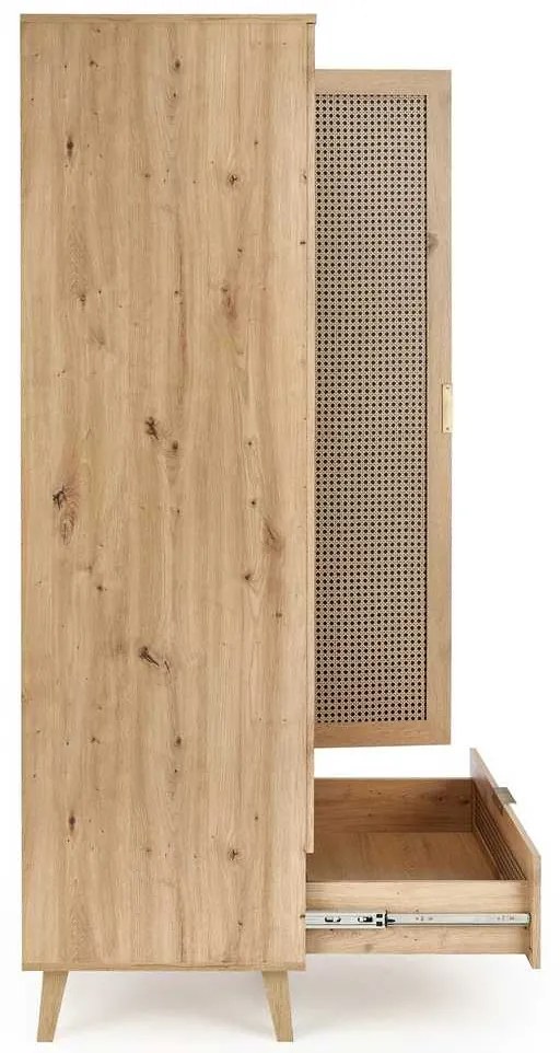 Dulap pentru haine Rustico, stejar artisan