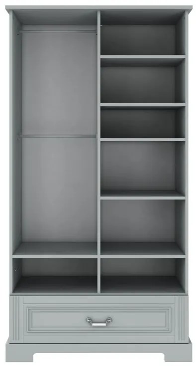 Dulap elegant Ines gri H193 cm