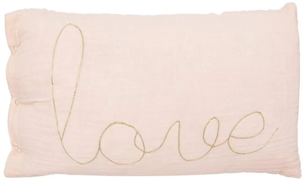 Perna decorativa copii LOVE 50x30cm, roz