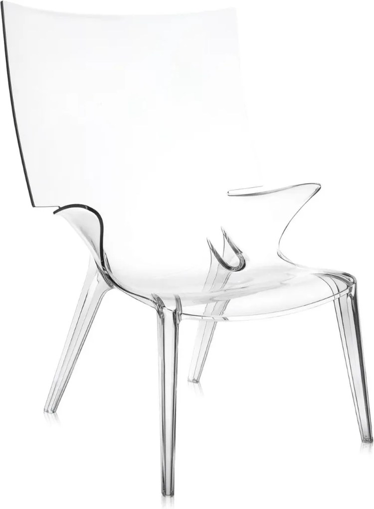 Scaun Kartell Uncle Jim design Philippe Starck, transparent