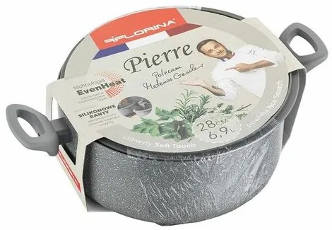 Florina Oală din aluminiu cu capac de MateuszGessler, 28 cm, 6,9 l