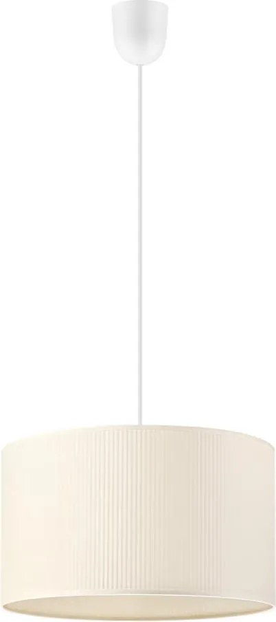 Lustră suspendată pe cablu SIRJA PLISADO 1xE27/15W/230V Ø 35 cm crem