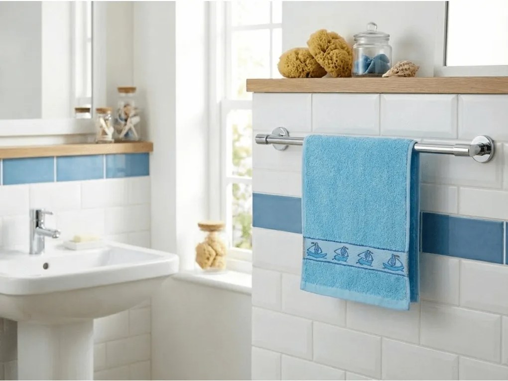 Prosop de maini KIDS pentru copii 30x50 cm albastru