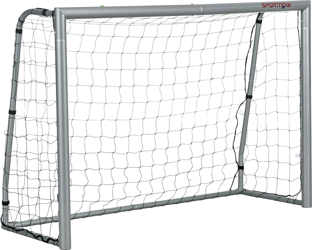SPORTNOW Poarta de fotbal 6ft x 2ft, Plasa de fotbal pentru gradina cu tarusi de sol, montare rapida si simpla, Poarta pentru antrenament