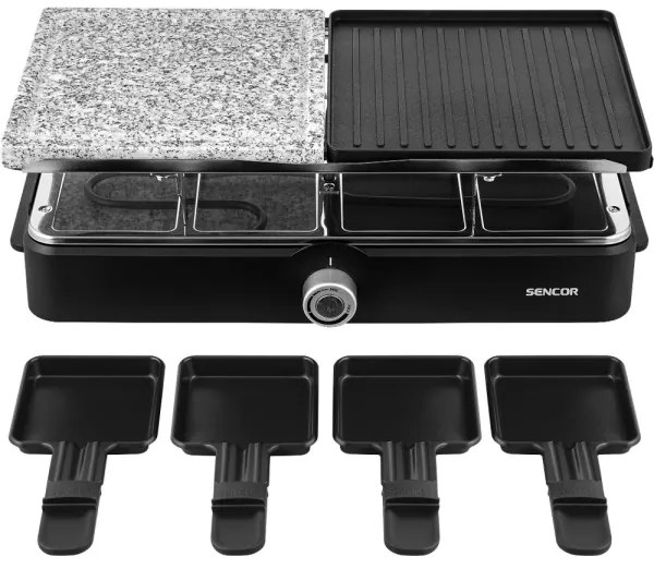 Grătar raclette cu accesorii Sencor 1400W/230V