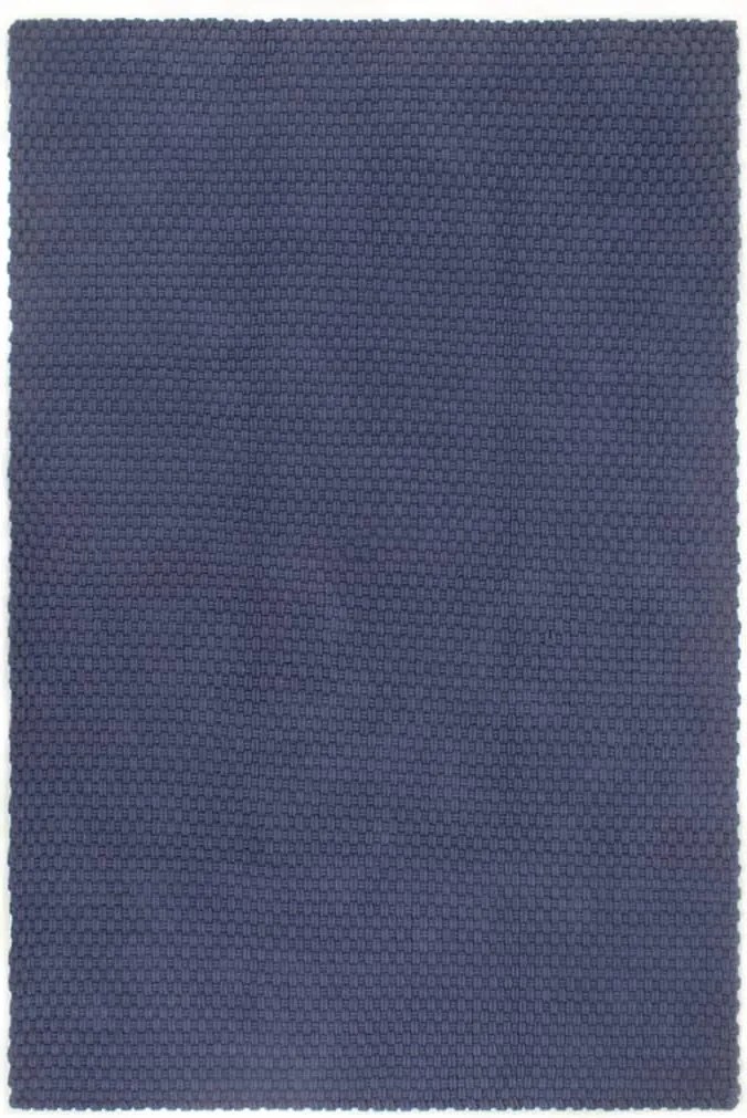 vidaXL Covor dreptunghiular, bleumarin, 120x180 cm, bumbac