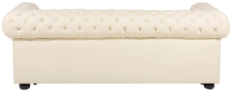 Canapea 3 locuri din piele Chichester (crem) . 1008703