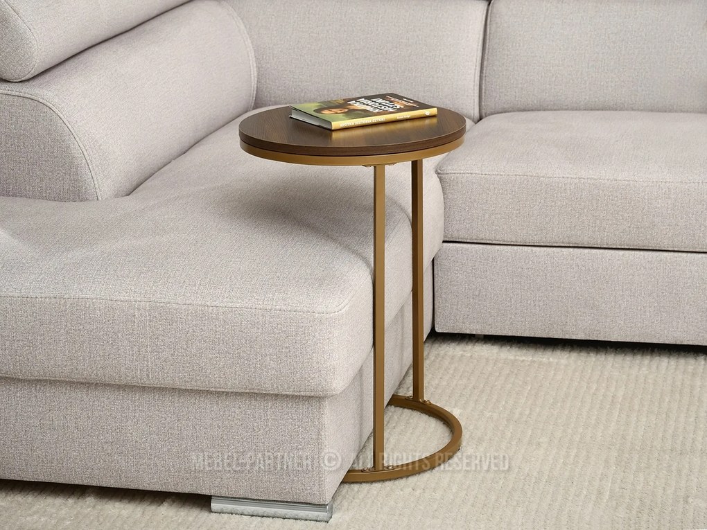 Măsuță de cafea Corden (nuc + auriu). 1111594