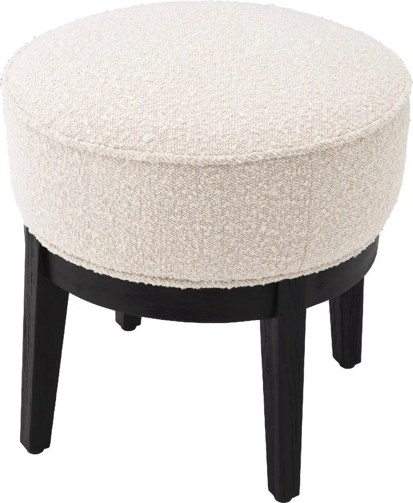 Taburete elegant design LUX Jarrett, Boucle crem