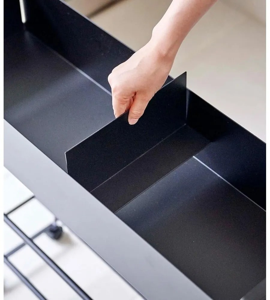 Pantofar pentru copii negru din metal 74,5x74,5x22 cm Tower – YAMAZAKI