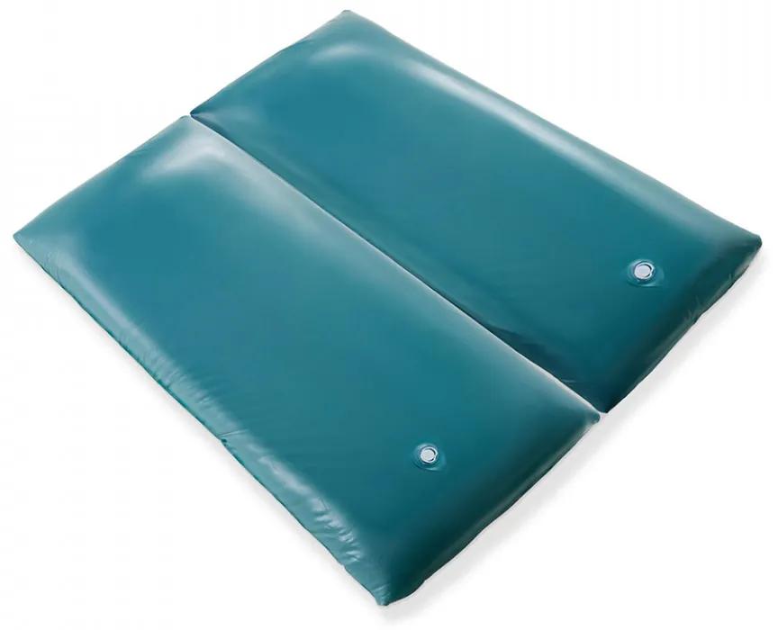 Saltea Wave, vinil, albastra, 180 x 200 x 20 cm
