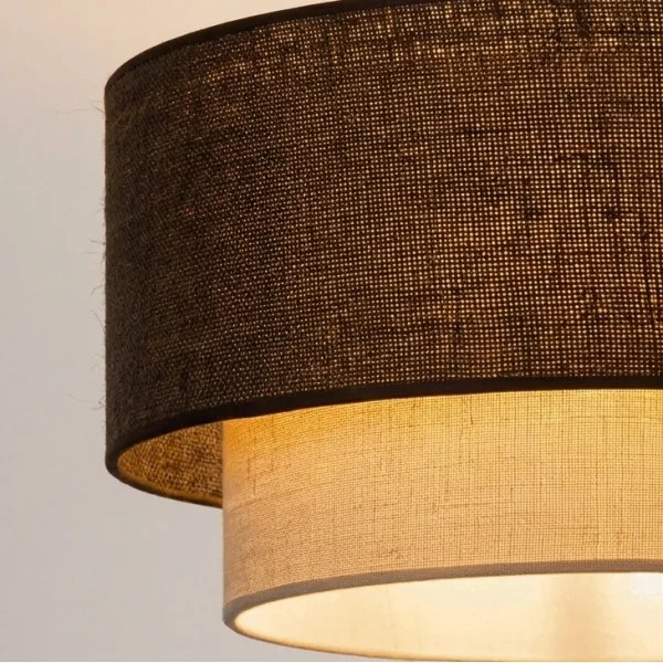 BRILAGI - Plafonieră LED BOHO ECO 1xE27/10W/230V Ø 40 cm maro/crem