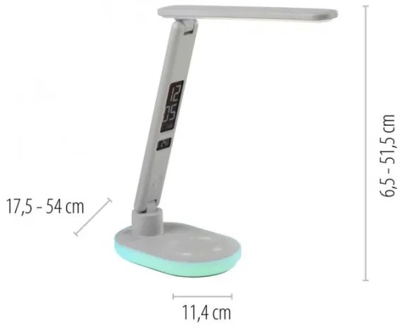 JUST LIGHT. 11018-16 - Lampă de masă reglabilă LED RGBW TINA LED/4W/230V