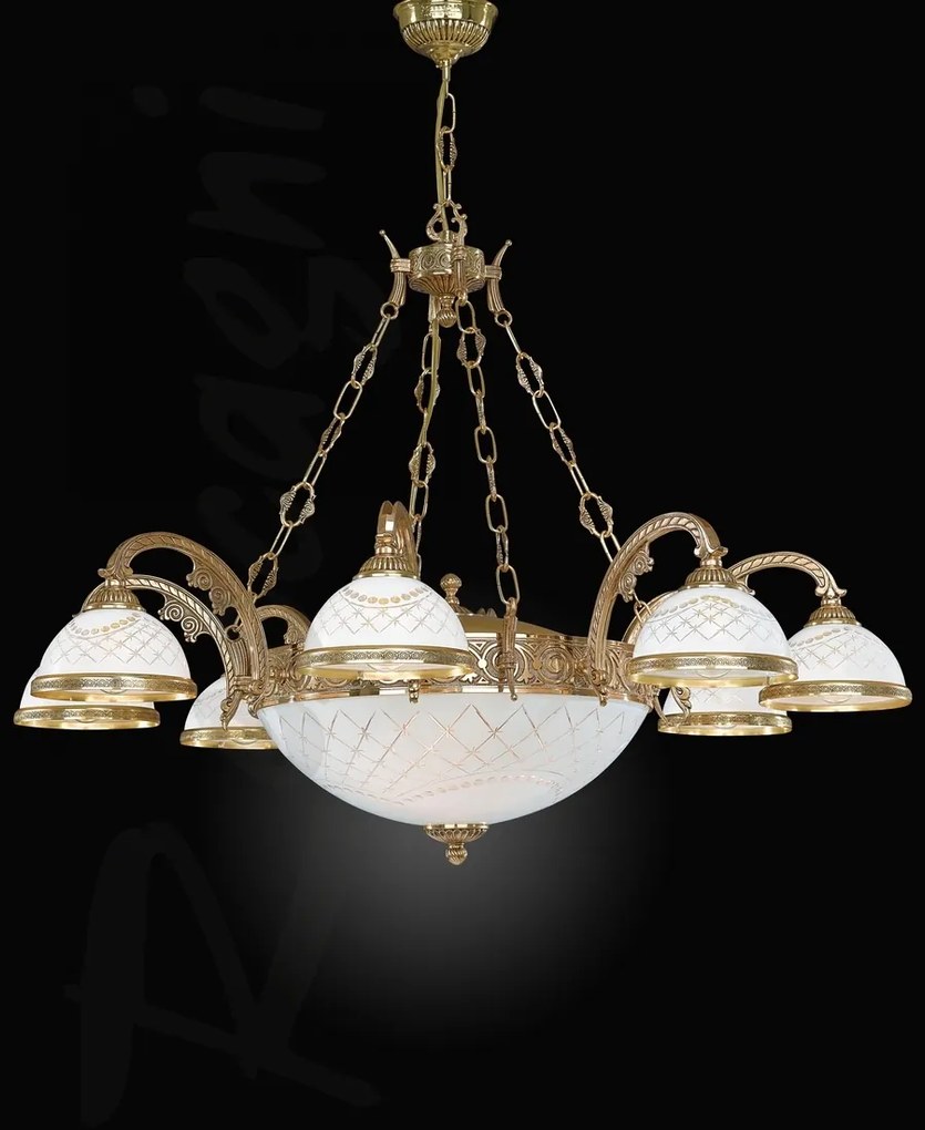 Candelabru din alama design italian 8+3L 7102