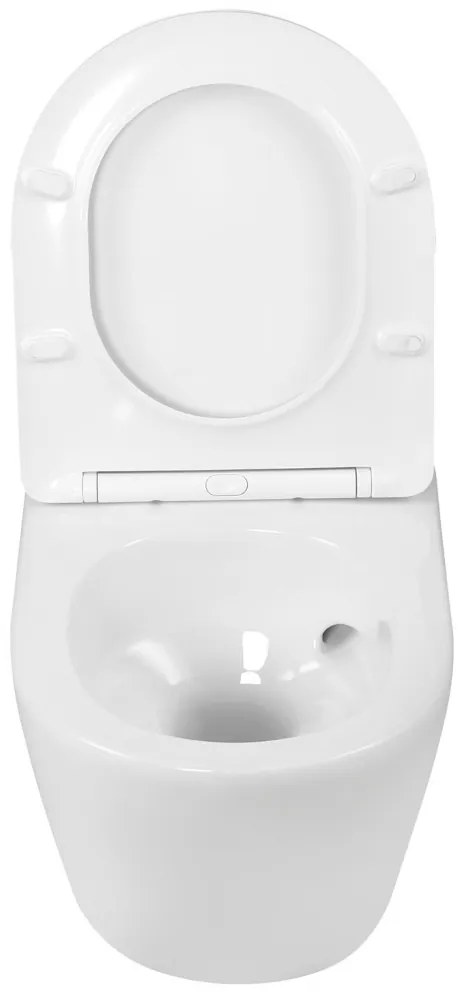 Toaletă Kasos fără ramă, montată pe perete