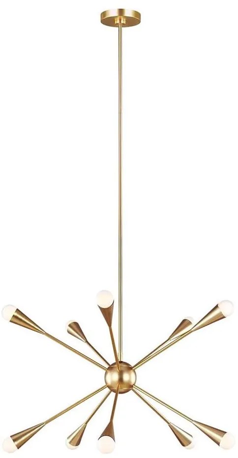 Lustră LED pe tijă Feiss FE-JAX10-BB JAX 10xG9/3W/230V auriu