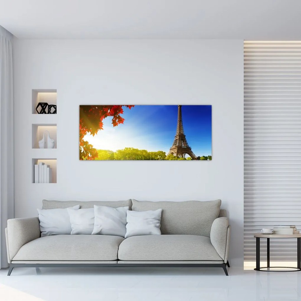 Tablou - toamna la Paris (120x50 cm)