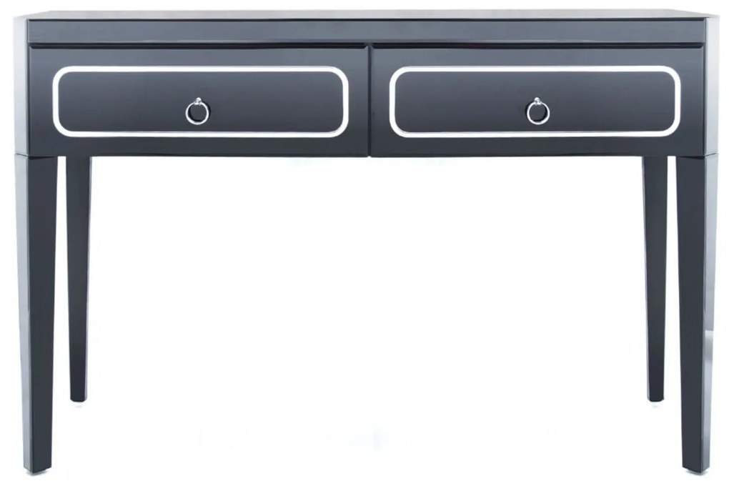Consola Marina negru/silver – H78 cm