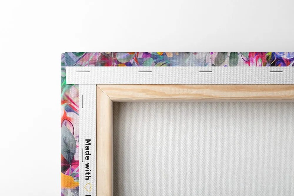 Tablou flori în design colorat