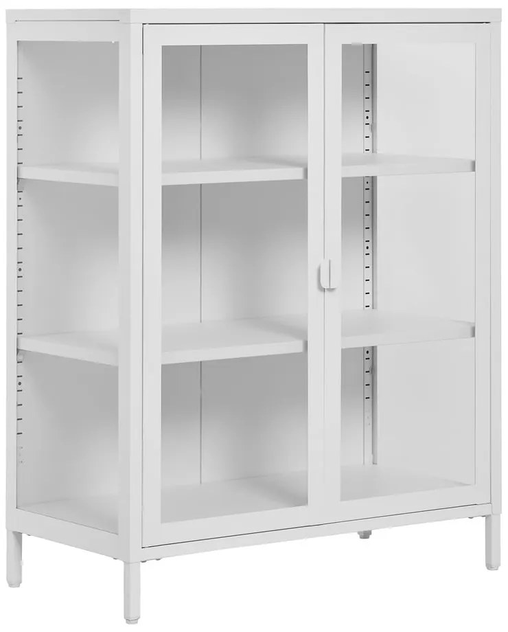 Vitrină albă din metal 80x101 cm Brisbane – House Nordic