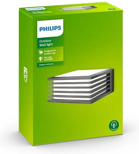 Aplică de exterior SHADES 1xE27/15W/230V IP44 antracit Philips