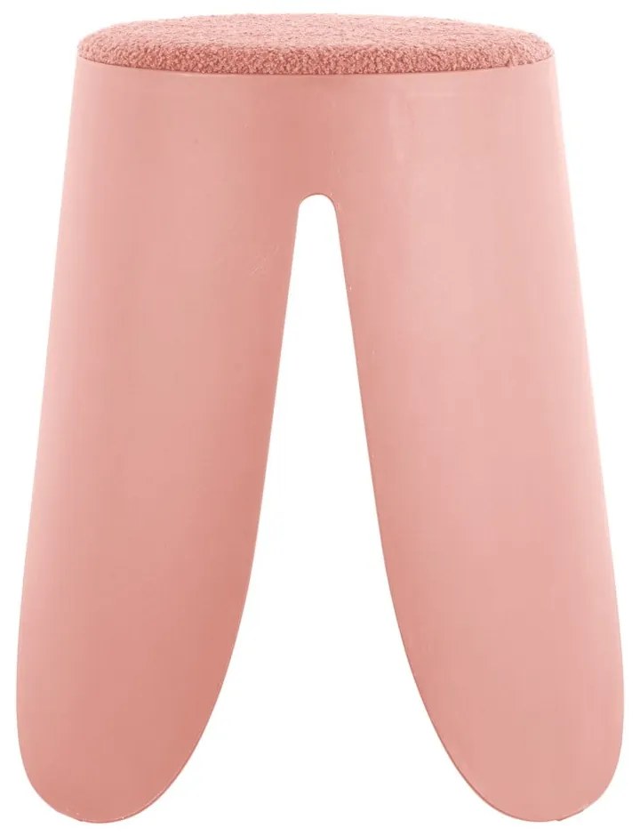 Scaun roz deschis din plastic Savor – Leitmotiv