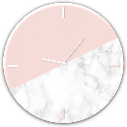 Ceas de perete Pink Marble GC011, Ø 30 cm