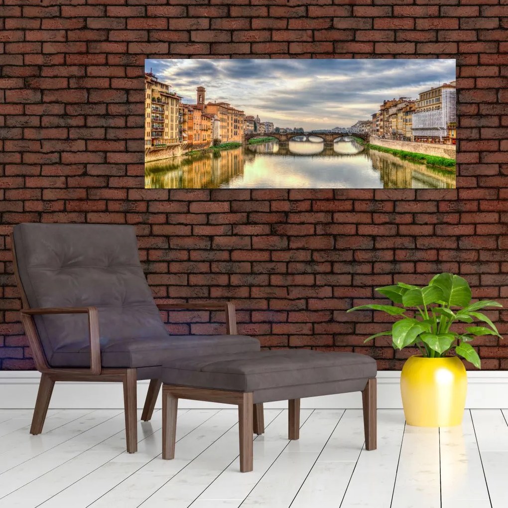 Tablou - Pod peste râu (120x50 cm)