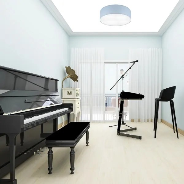 Plafonieră SIRJA PASTEL DOUBLE 4xE27/15W/230V d. 45 cm albastru