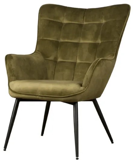 Scaun tapitat badia bliss verde