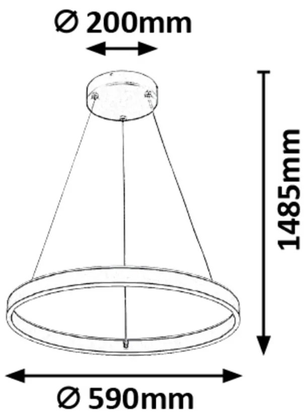 Lustra suspendata LED cu telecomanda design modern Othello 6299 RX