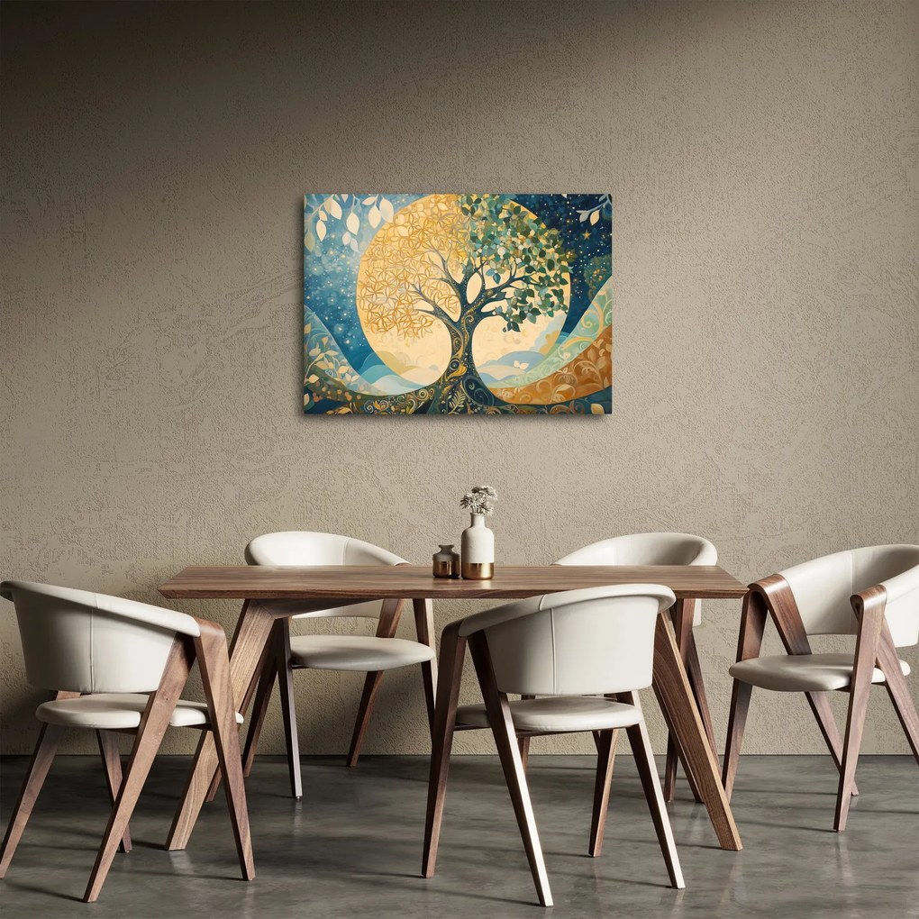 Tablou – Arborele vieții în lună (70x50 cm)