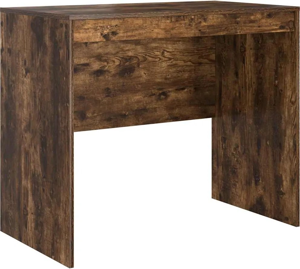vidaXL Birou Stejar fumuriu 90 x 50 x 76 cm