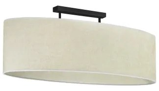 Lustră aplicată Duolla OVAL 2xE27/15W/230V gri