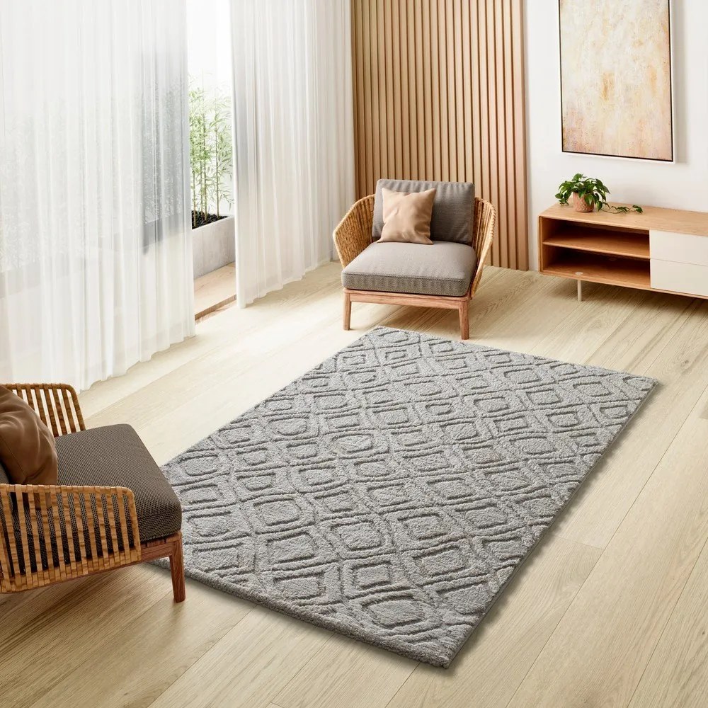 Covor gri 152x235 cm Juno – Universal