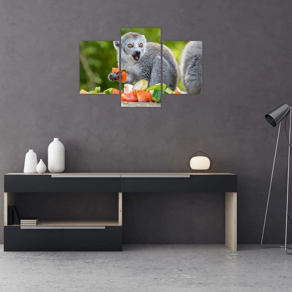 Tablou cu lemur (90x60 cm)