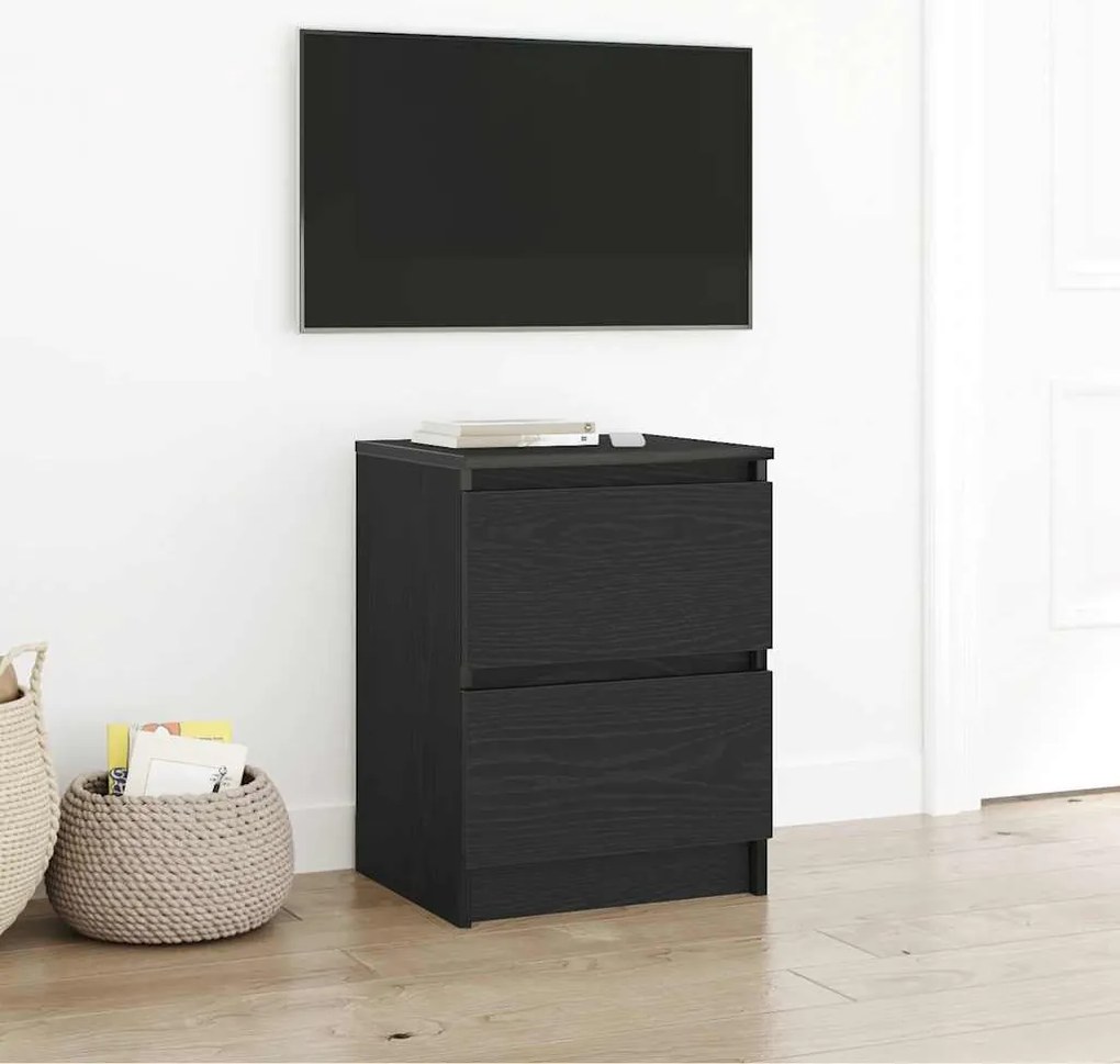vidaXL Dulap TV negru 40x35x54 cm din lemn prelucrat
