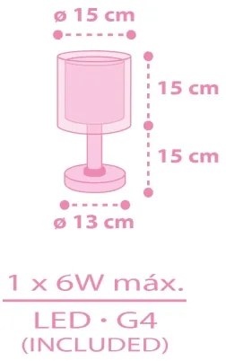 Dalber 41251 - Lampă LED pentru copii HELLO KITTY&FRIENDS 1xG4/4W/230V roz