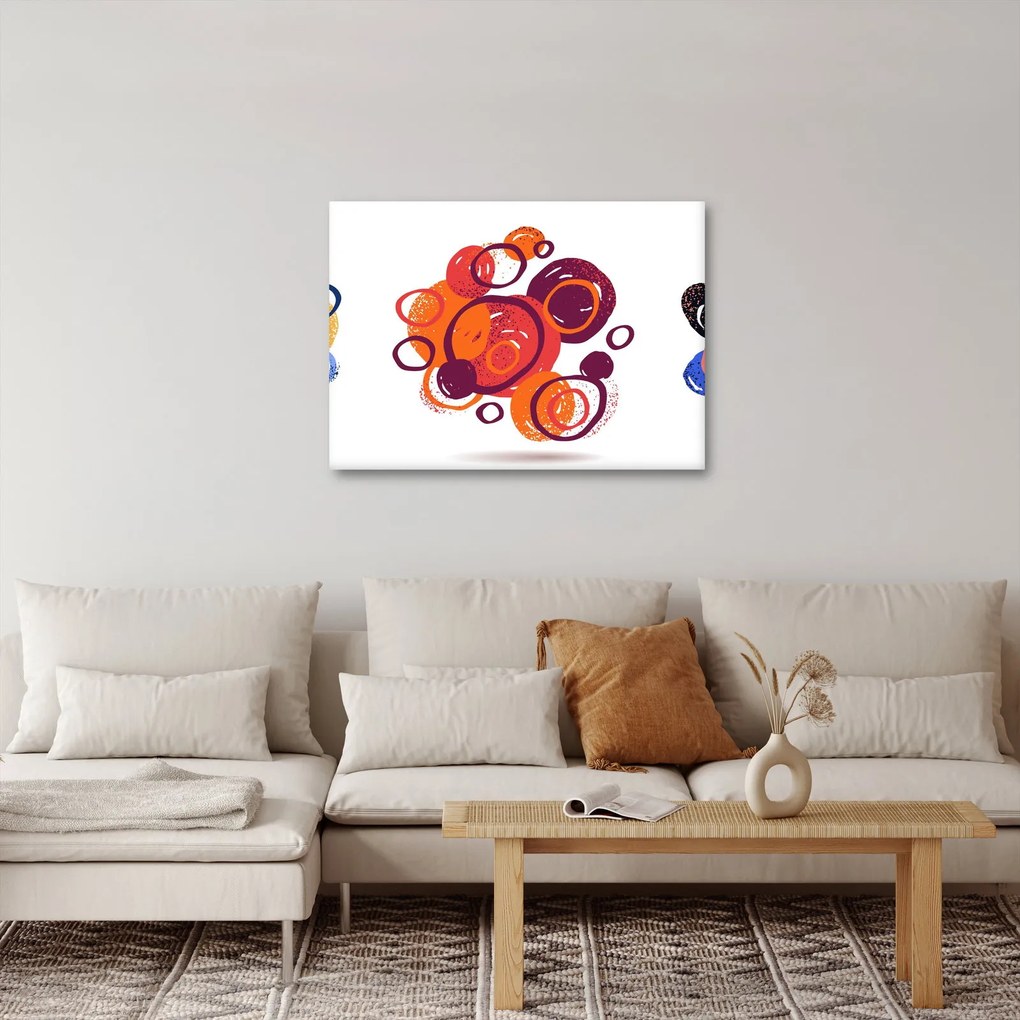 Tabloul cercuri colorate (70x50 cm)