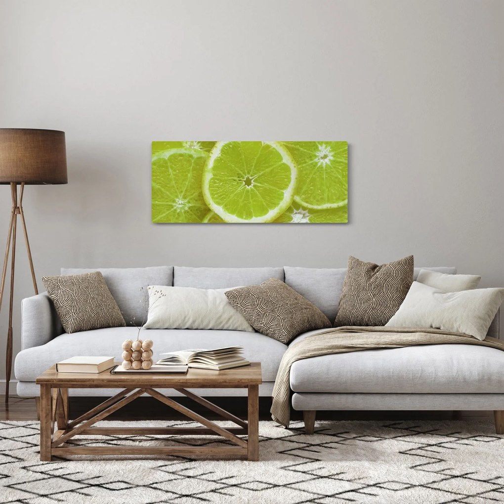 Tablou - lămâie tâiată (120x50 cm)