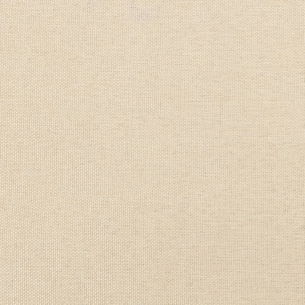 Cadru de pat box spring, crem, 160x200 cm, textil Crem, 25 cm, 160 x 200 cm