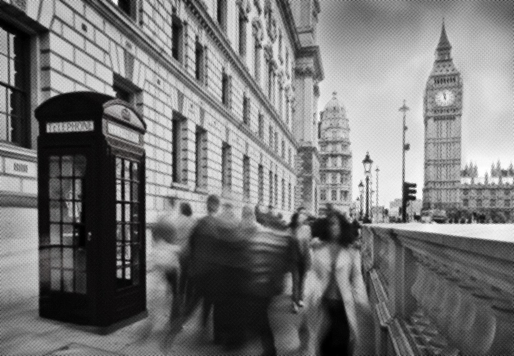 Fototapet - Orașul Halftone (147x102 cm)