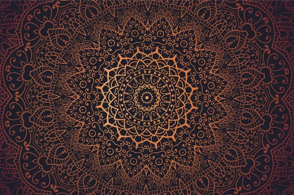 Tapet Mandala vintage în stil indian