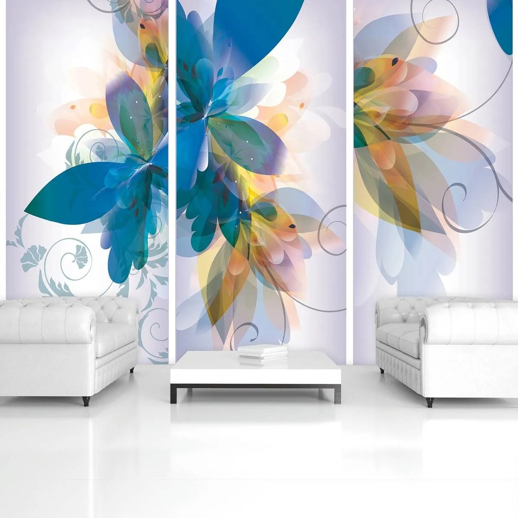Fototapet - Arta din flori - abstact (152,5x104 cm)