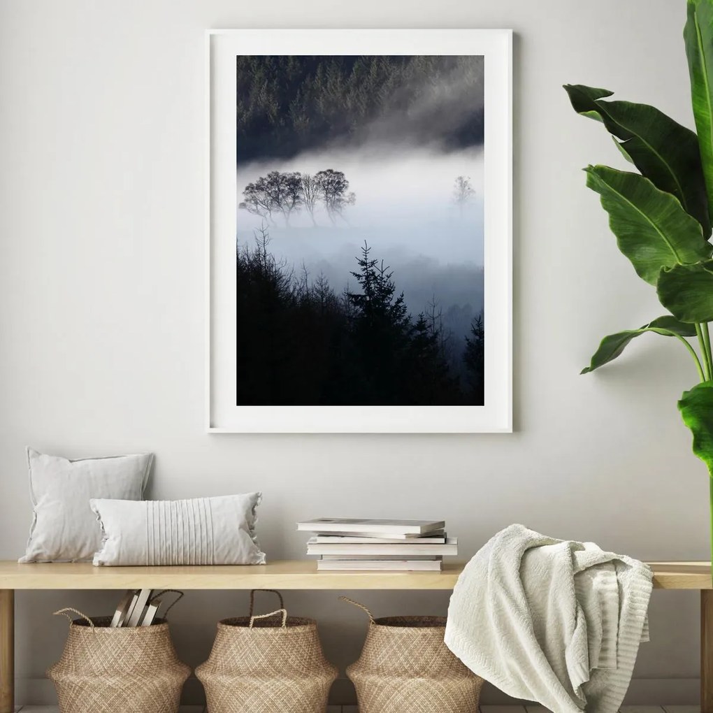 Poster - Păduea în ceață (A4)