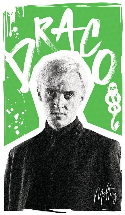 Poster de artă Harry Potter - Draco Malfoy